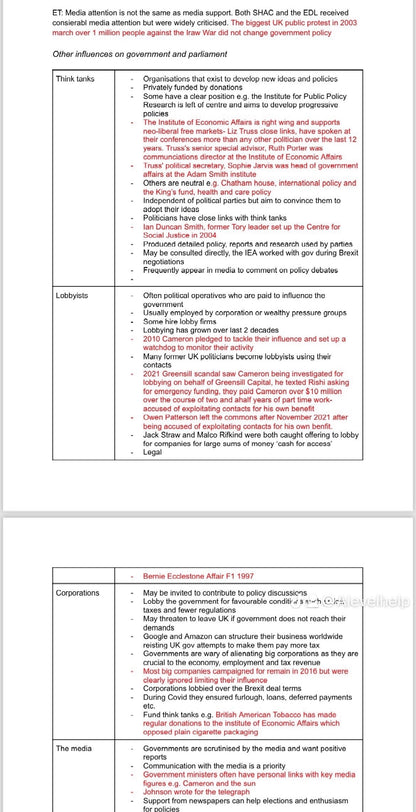 POLITICS A LEVEL FULL BUNDLE: UK, US AND IDEOLOGIES