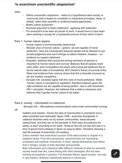 POLITICS A LEVEL IDEOLOGIES REVISION RESOURCES