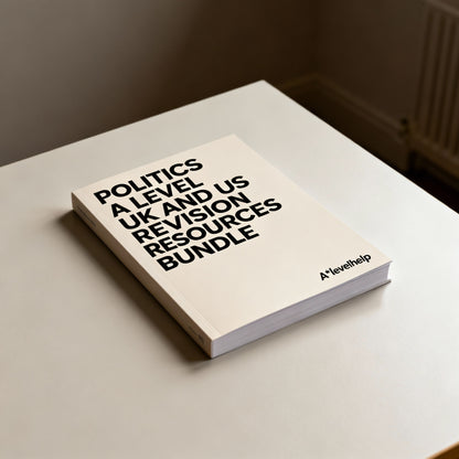 POLITICS A LEVEL UK AND US REVISION RESOURCES BUNDLE